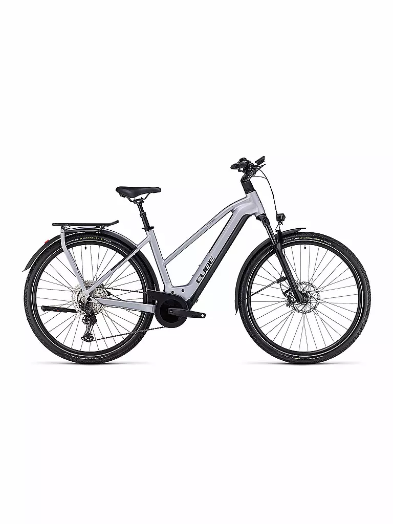 CUBE | Damen E-Trekkingbike 28" Kathmandu Hybrid SLX 750 2023 | silber