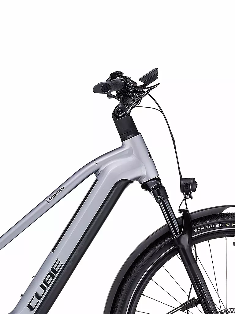 CUBE | Damen E-Trekkingbike 28" Kathmandu Hybrid SLX 750 2023 | silber