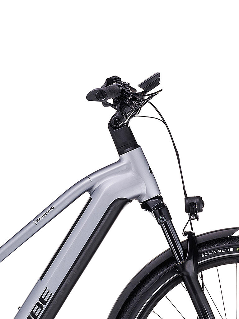 CUBE | Damen E-Trekkingbike 28" Kathmandu Hybrid SLX 750 2023 | silber