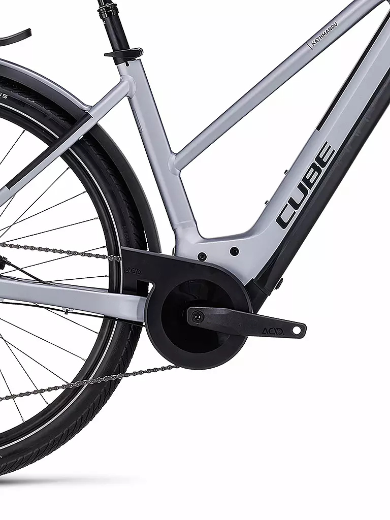 CUBE | Damen E-Trekkingbike 28" Kathmandu Hybrid SLX 750 2023 | silber