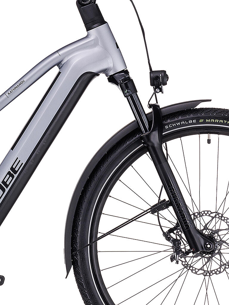 CUBE | Damen E-Trekkingbike 28" Kathmandu Hybrid SLX 750 2023 | silber