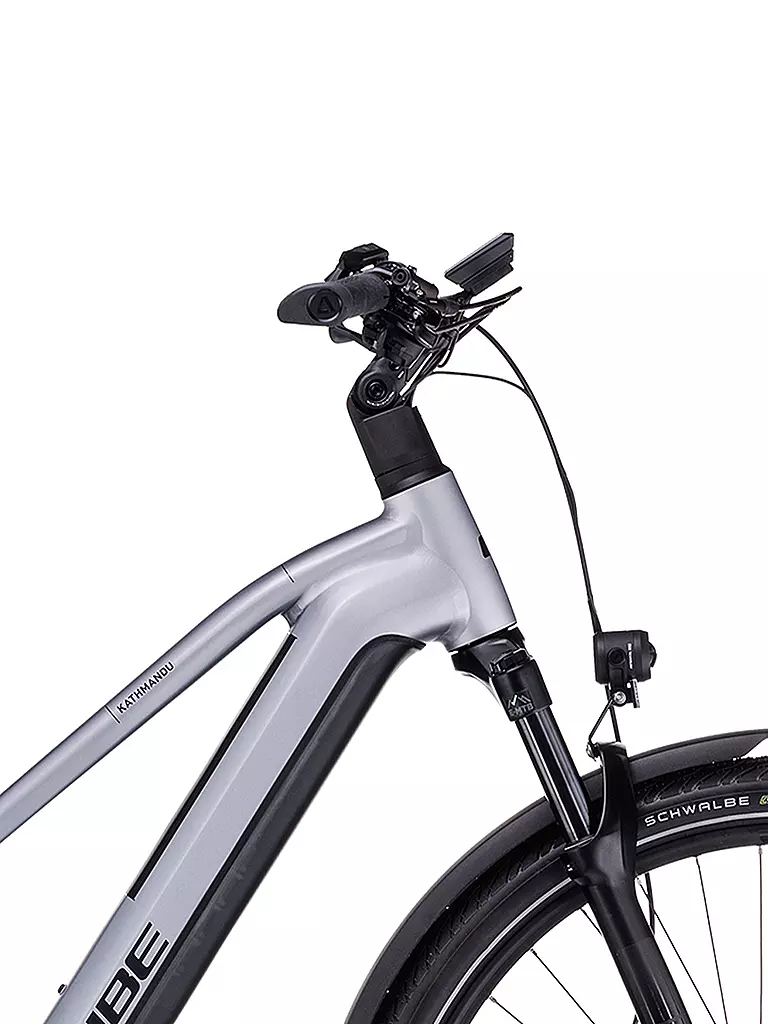 CUBE | Damen E-Trekkingbike 28" Kathmandu Hybrid SLX 750 | silber