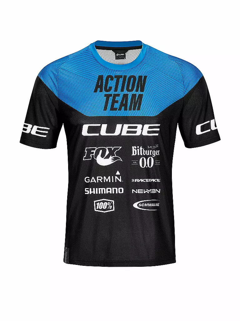 CUBE | Herren Radshirt Edge X Actionteam | schwarz