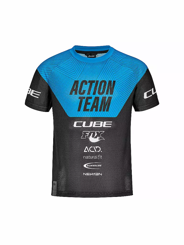 CUBE | Jungen Radshirt X Actionteam | schwarz