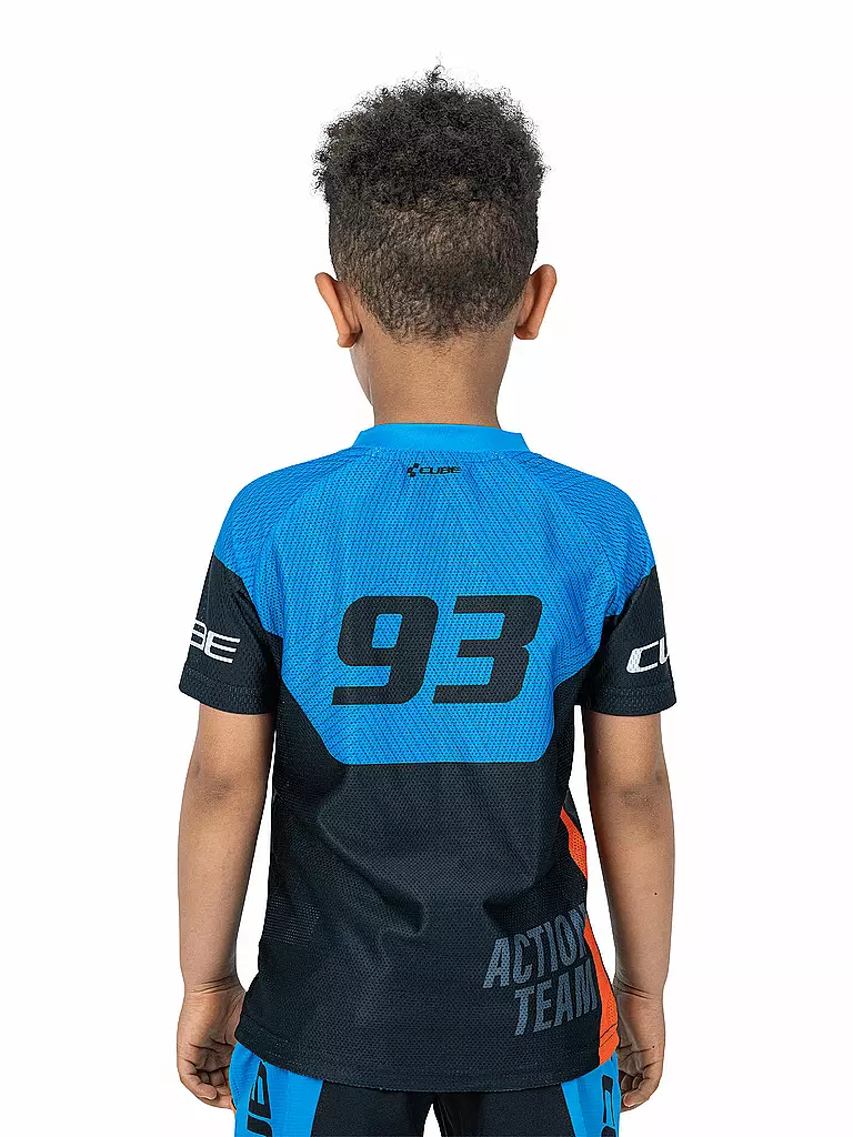 CUBE | Jungen Radshirt X Actionteam | schwarz