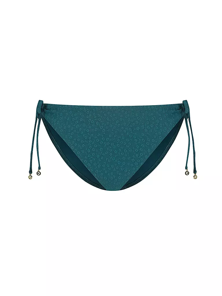 CYELL | Damen Bikinihose Flora Teal | dunkelgrün