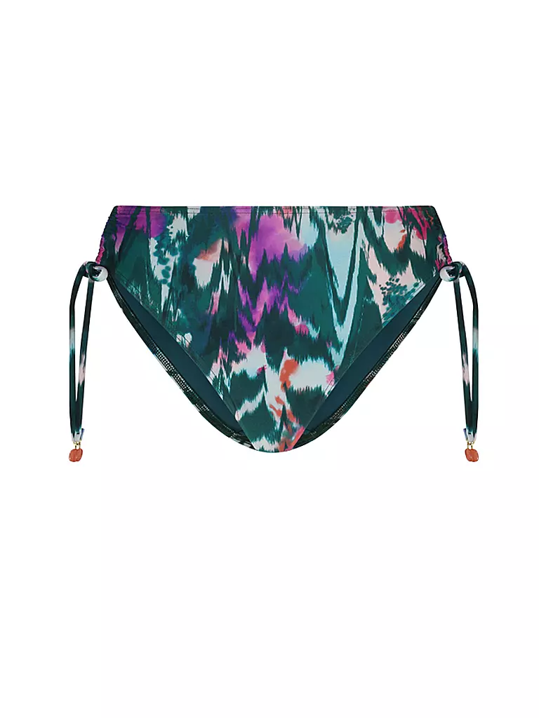 CYELL | Damen Bikinihose Ikat Teal | dunkelgrün