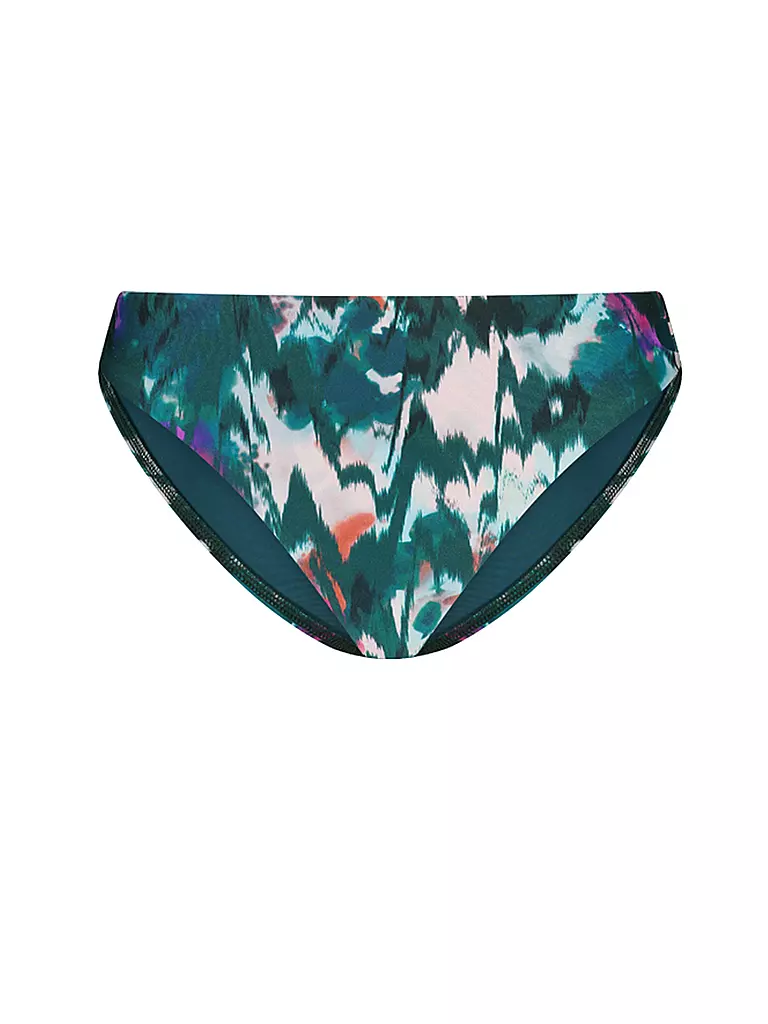 CYELL | Damen Bikinihose Ikat Teal | dunkelgrün