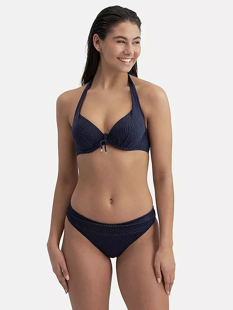CYELL | Damen Bikinihose Midnight Zebra | blau