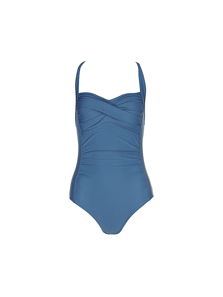 darling harbour Damen Badeanzug Wrapped dunkelblau