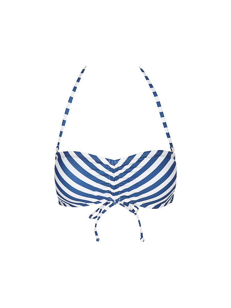 darling harbour Damen Bikinioberteil New Bandeaux blau