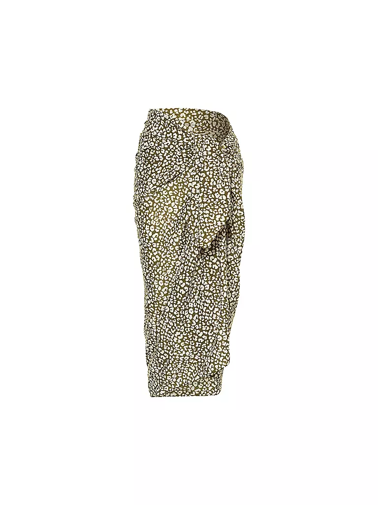 DARLING HARBOUR | Damen Pareo Gross Leo Print | olive