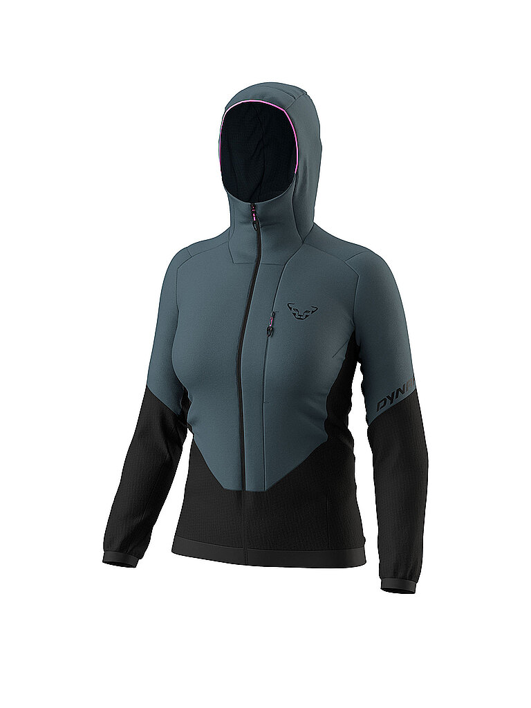 DYNAFIT Damen Hybridjacke Blacklight Thermal Hoodie grau | L — Bild 2