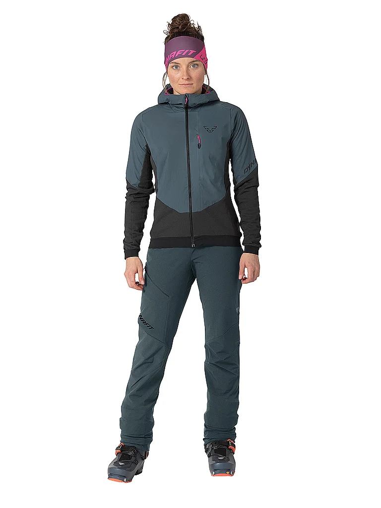 DYNAFIT Damen Hybridjacke Blacklight Thermal Hoodie grau | L — Bild 3