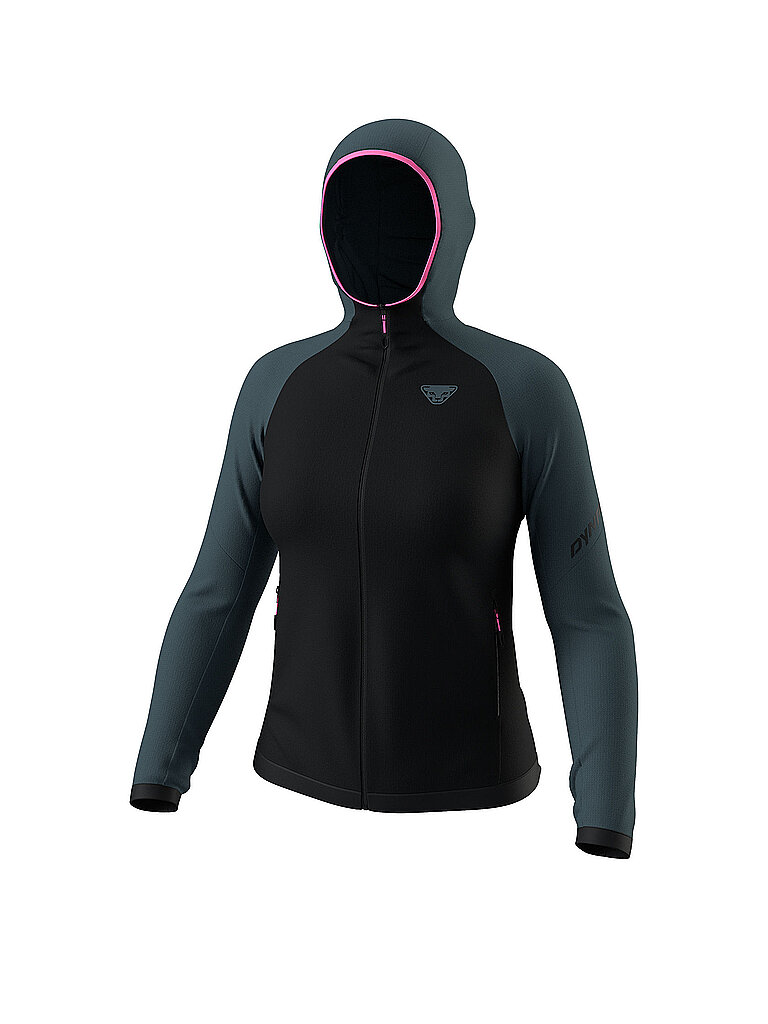 DYNAFIT Damen Touren Fleecejacke Radical PTC Hoodie schwarz | L