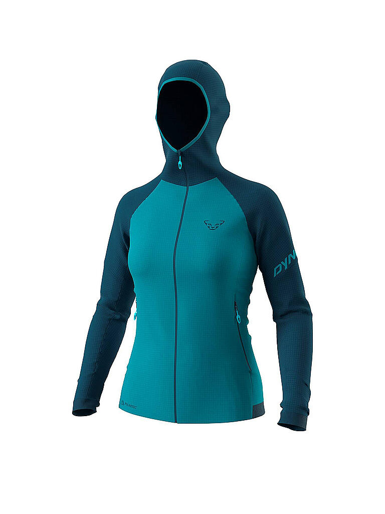 DYNAFIT | Damen Fleecejacke Polartec® Hoodie | petrol