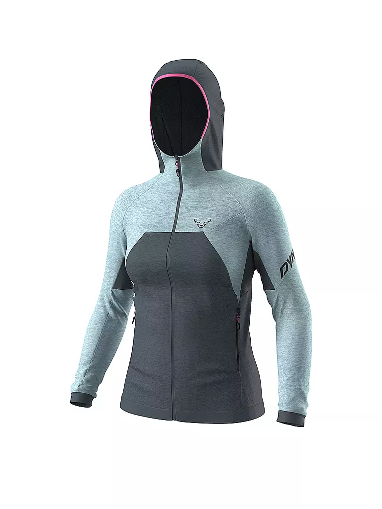 DYNAFIT | Damen Fleecejacke Tour Wool Thermal | hellblau