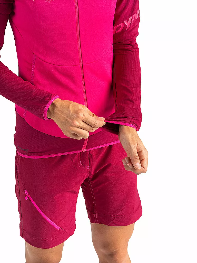 DYNAFIT | Damen Fleecejacke Transalper Light Polartec® Hoodie | pink