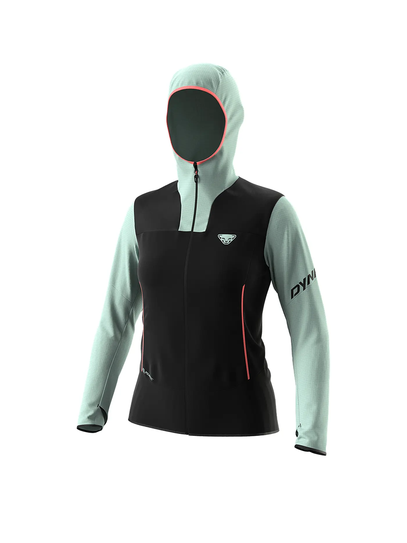 DYNAFIT | Damen Fleecejacke Traverse Polartec Hoodie | schwarz