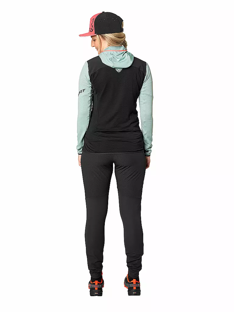 DYNAFIT | Damen Fleecejacke Traverse Polartec Hoodie | schwarz