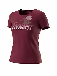 DYNAFIT | Damen Funktionsshirt Transalper Graphic | dunkelrot