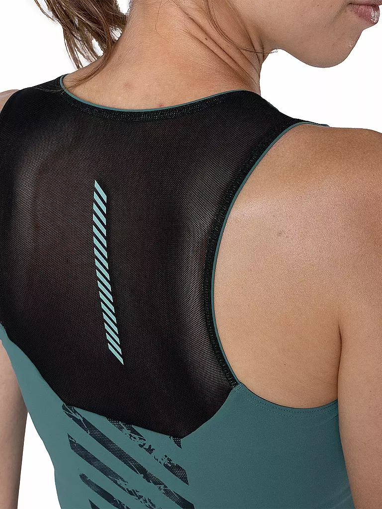 DYNAFIT | Damen Funktionstank Crop Trail | petrol