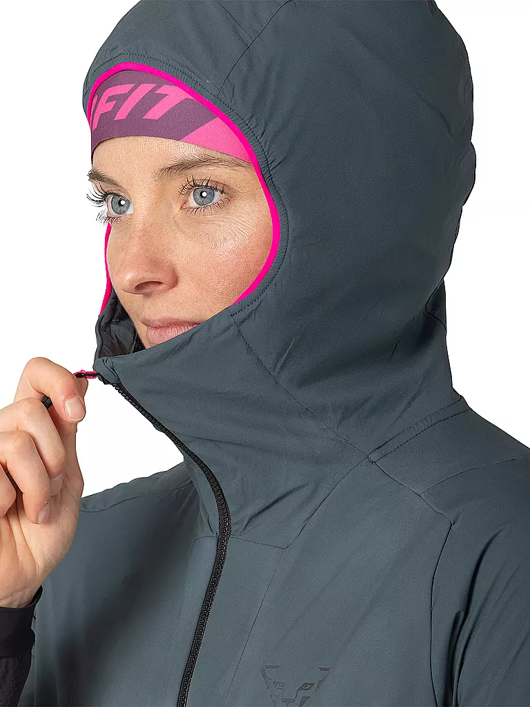 DYNAFIT | Damen Hybridjacke Blacklight Thermal Hoodie | grau