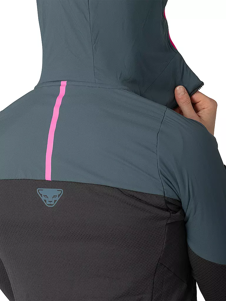 DYNAFIT | Damen Hybridjacke Blacklight Thermal Hoodie | grau