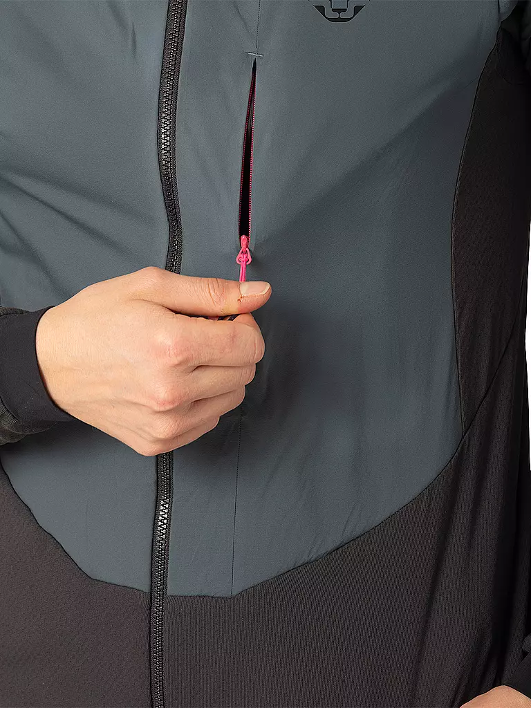 DYNAFIT | Damen Hybridjacke Blacklight Thermal Hoodie | grau