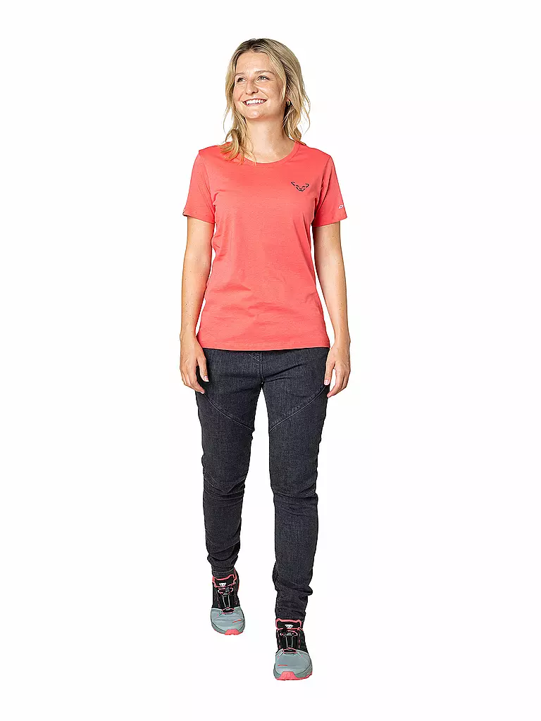 DYNAFIT | Damen T-Shirt 24/7 Graphic | koralle