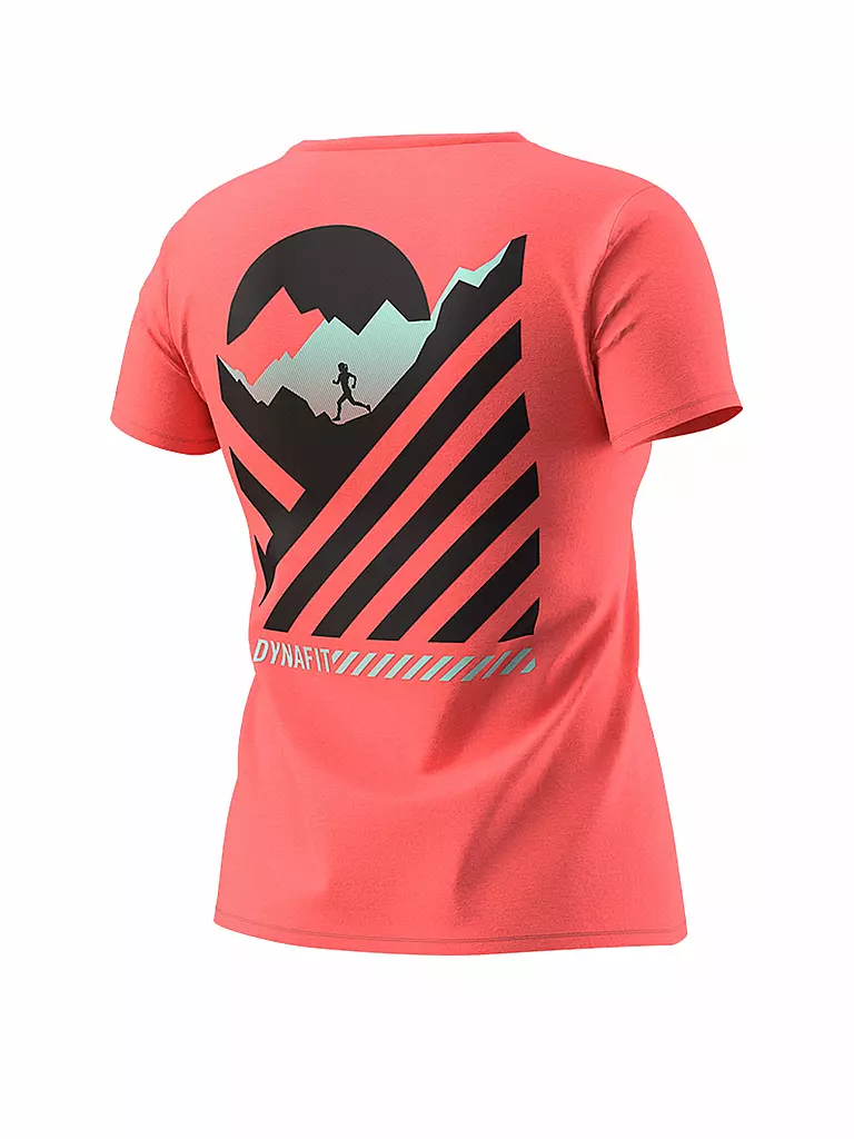 DYNAFIT | Damen T-Shirt 24/7 Graphic | koralle