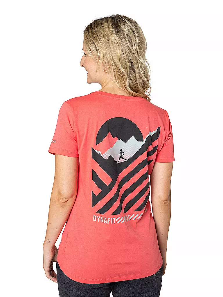 DYNAFIT | Damen T-Shirt 24/7 Graphic | koralle