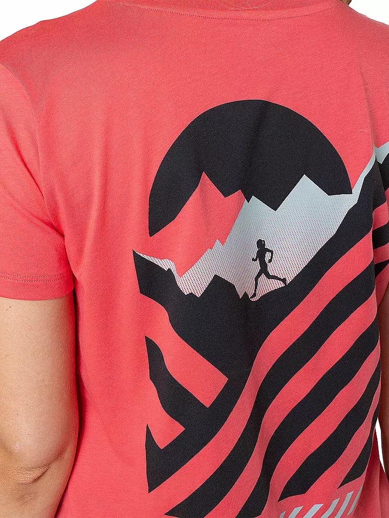 DYNAFIT | Damen T-Shirt 24/7 Graphic | koralle