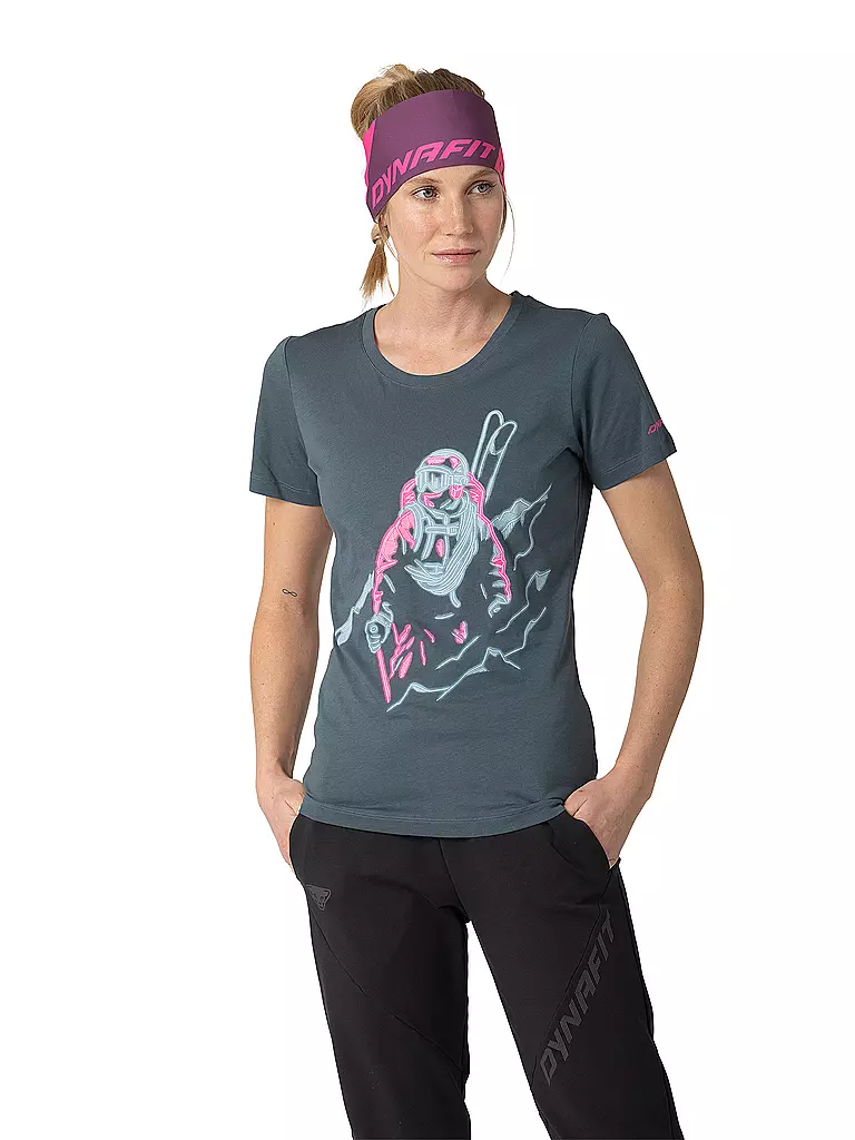 DYNAFIT | Damen T-Shirt Blacklight | grau