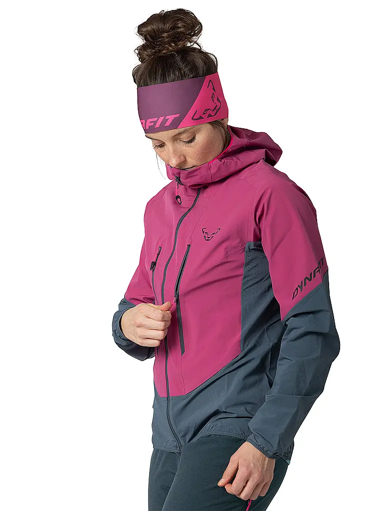 DYNAFIT | Damen Touren Softshelljacke Blacklight Hoodie | pink