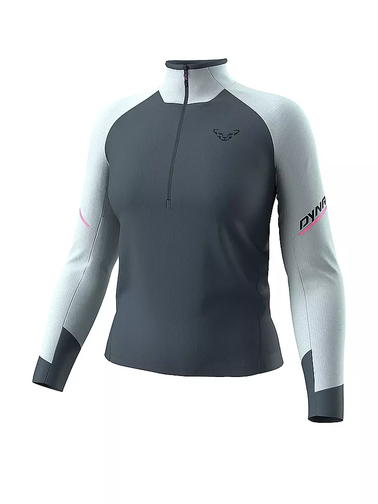 DYNAFIT | Damen Touren Zipshirt Alpine | hellblau