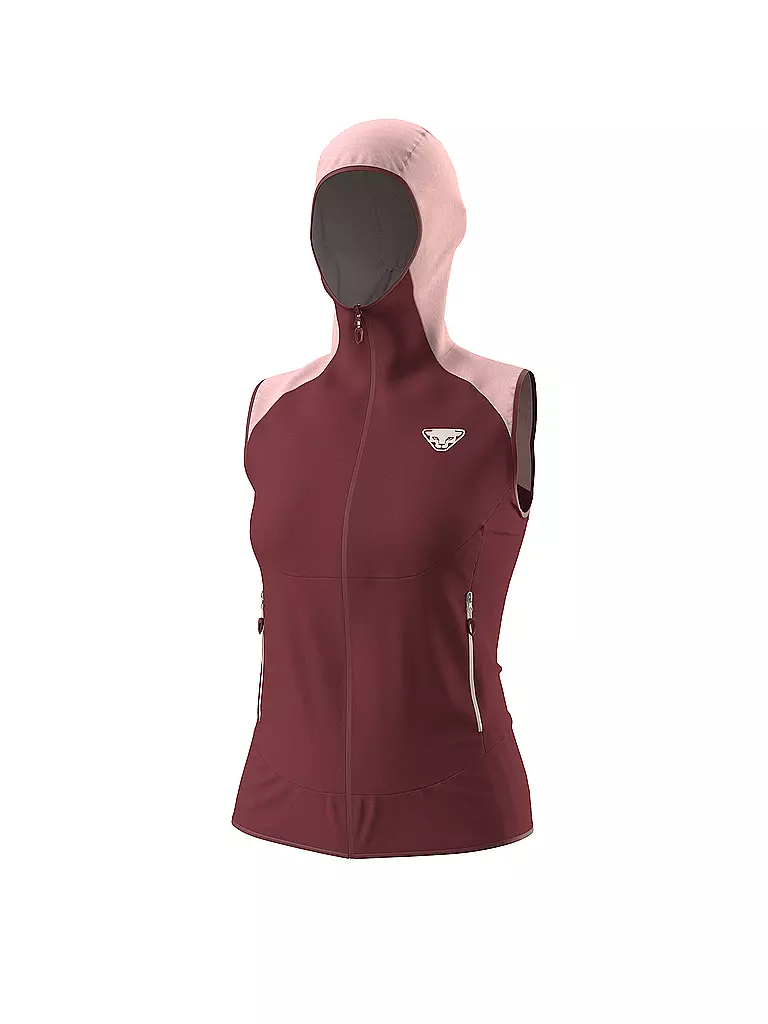 DYNAFIT | Damen Weste Transalper Dynastretch Hoodie | rosa