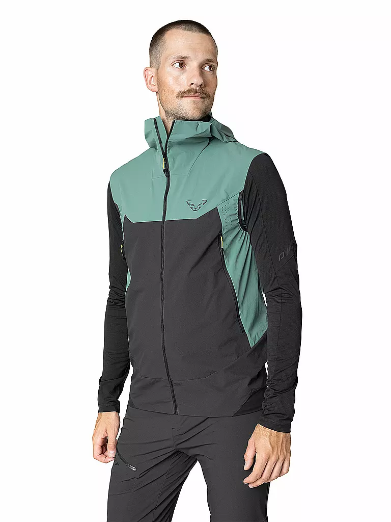 DYNAFIT | Herren Softshellweste Transalper DST Hoodie | petrol