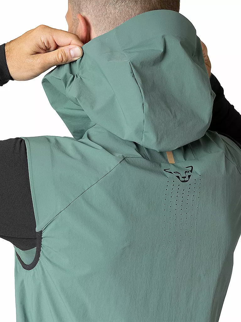 DYNAFIT | Herren Softshellweste Transalper DST Hoodie | petrol