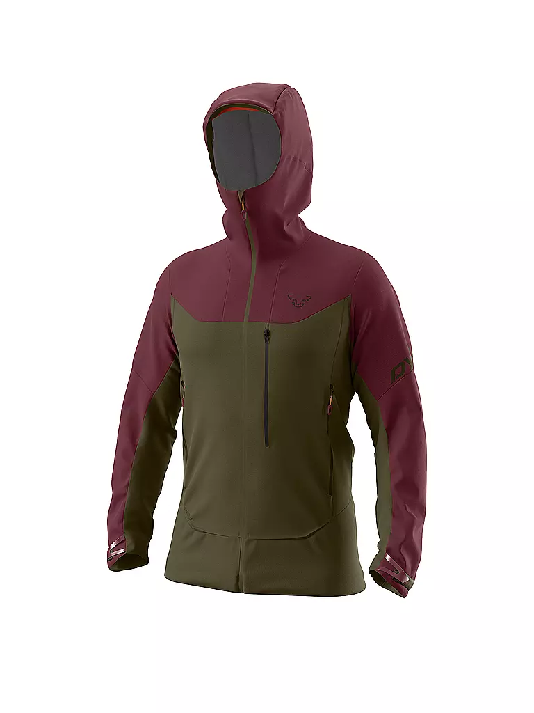 DYNAFIT | Herren Touren Softshelljacke Radical Hoodie | dunkelrot