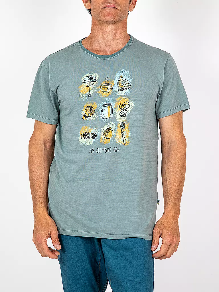 E9 |  Herren Klettershirt Things  | dunkelgrün