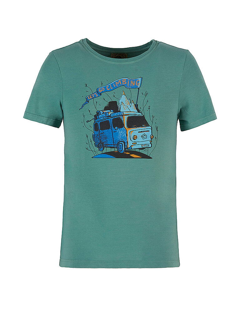 E9 Kinder Klettershirt B-Furgo Bus hellblau | 152 — Bild 2