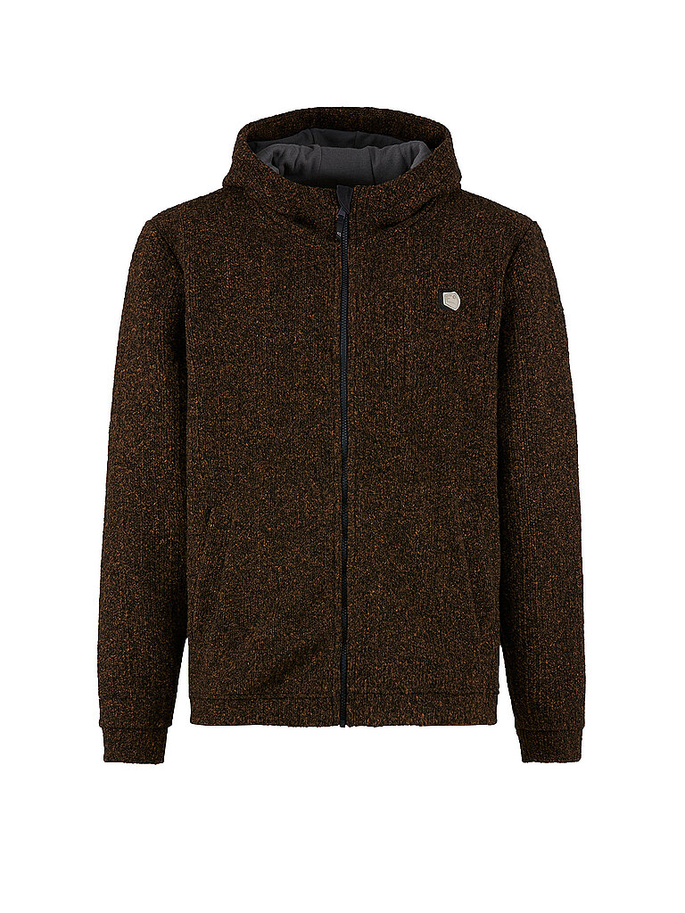 E9 Herren Fleecejacke Mimmo Hoodie braun