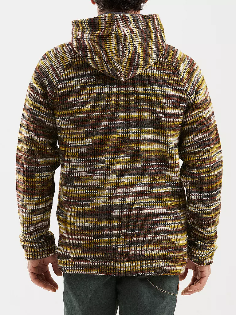E9 | Herren Fleecejacke Happy Woolmix Hoodie | braun