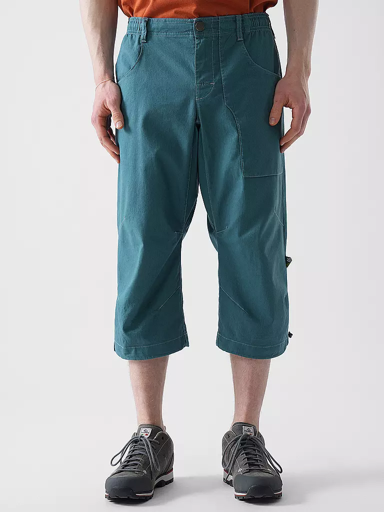 E9 | Herren Klettershort Fuoco Flax 3/4 | petrol