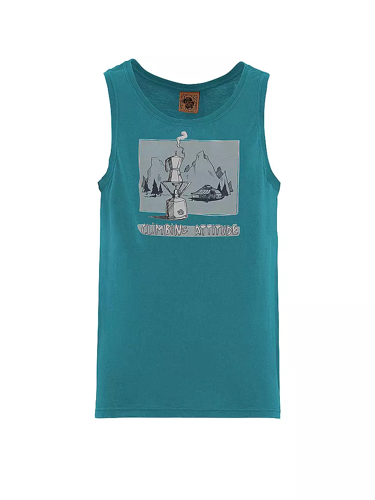 E9 | Herren Klettertank Caffee | petrol