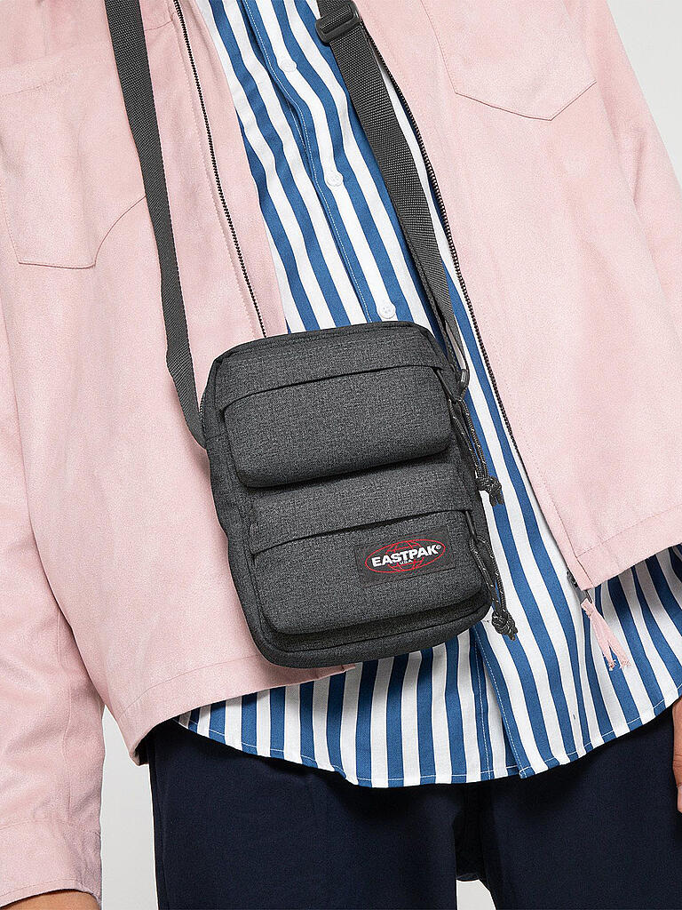 EASTPAK Bauchtasche Bumbag Double Black Denim schwarz