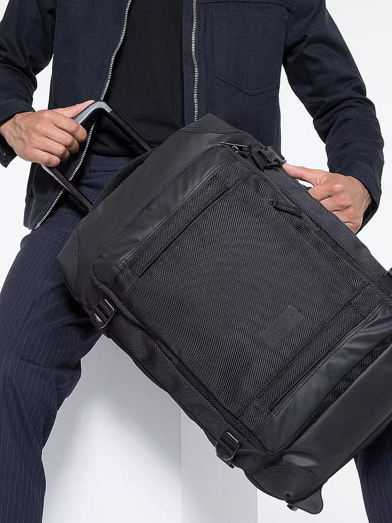 EASTPAK | Reisetrolley Tranverz CNNCT S Accent Grey | schwarz