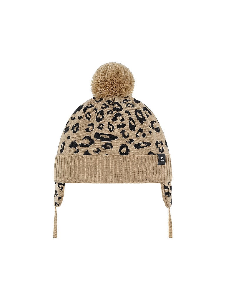 EISBÄR Kinder Mütze Lilie Ear Pompon hellbraun