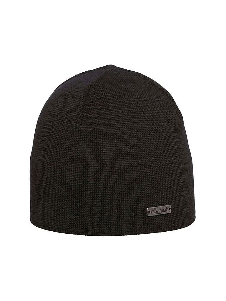 Eisglut Herren Mütze Primo Merino, Schwarz, One Size (57-58cm)